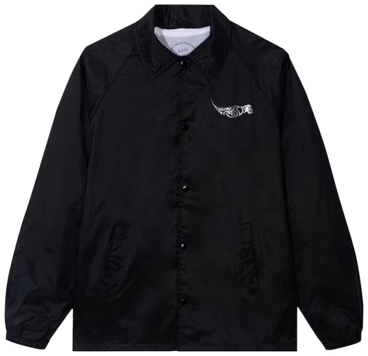 Anti Social Social Club I Get Into It Coach Jacket Black