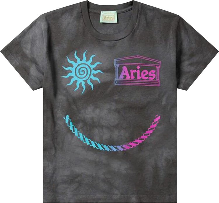 Aries Grunge Happy Dude Tee Grey