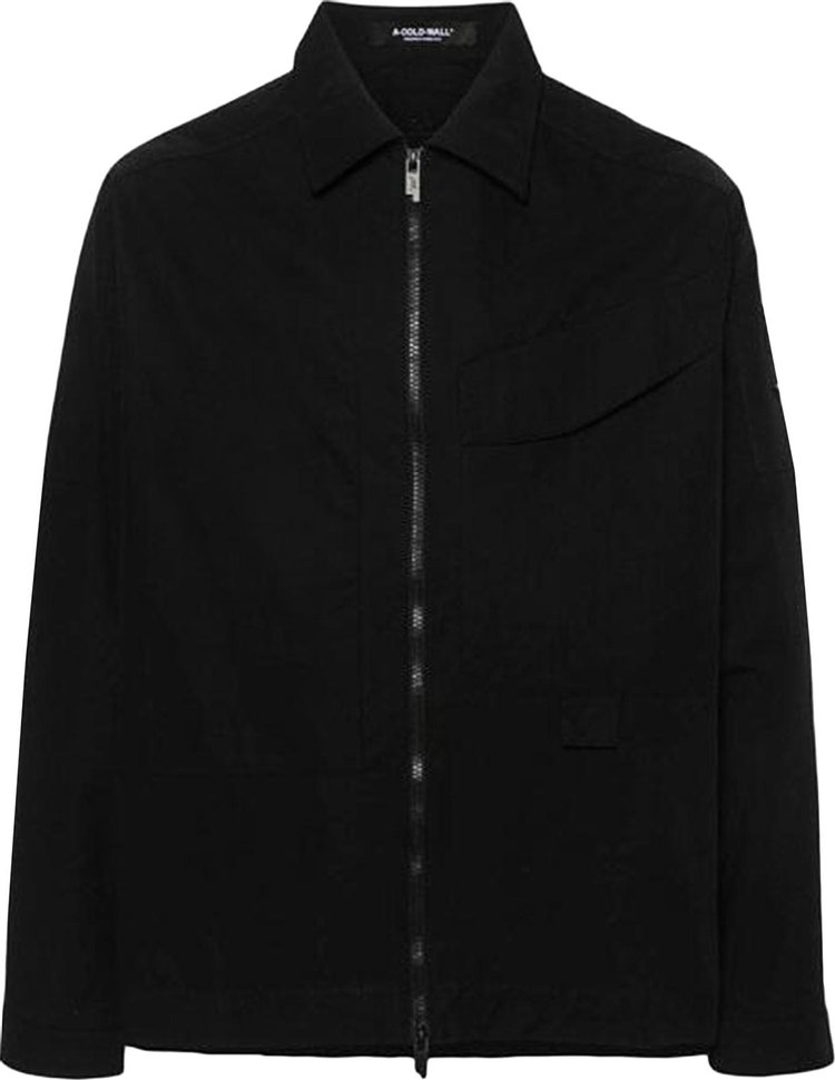 A Cold Wall Zip Overshirt Onyx