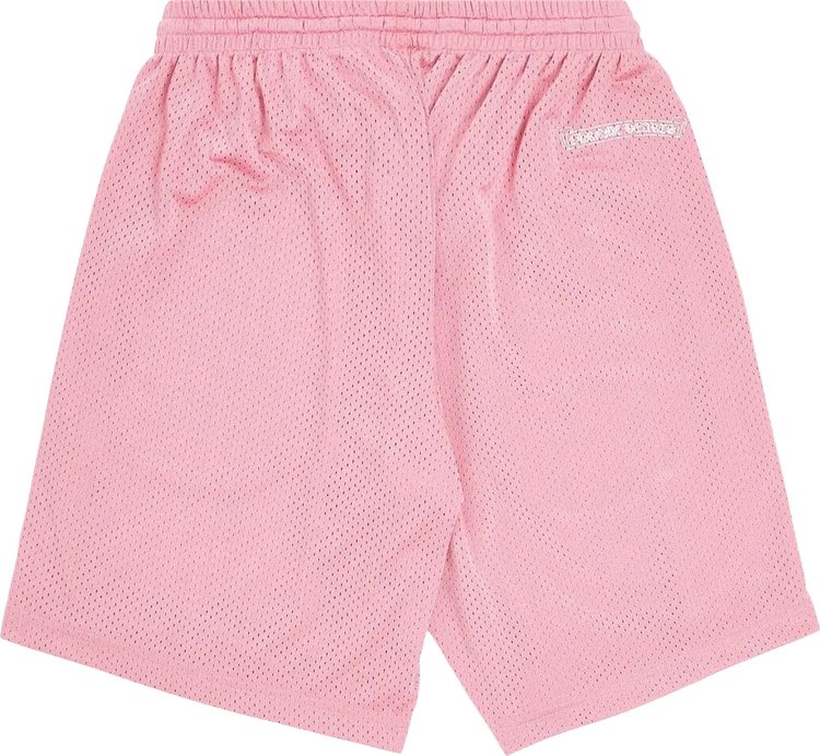 Chrome Hearts Love You Mesh Varsity Shorts Pink