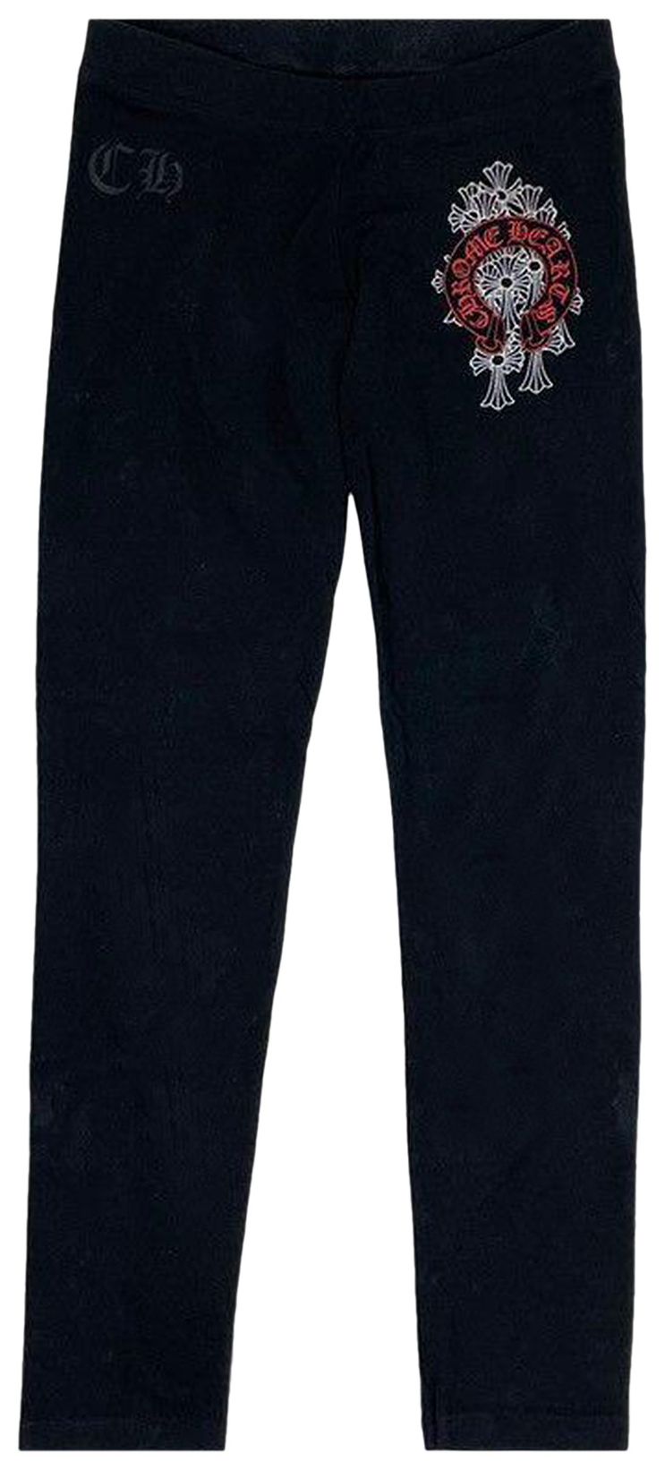 Chrome Hearts Red Scroll With Crosses Sweatpants Black