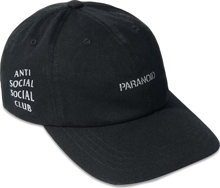 Anti Social Social Club x Undefeated Paranoid Cap Black