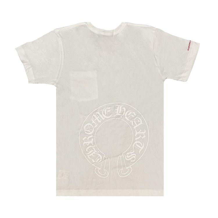 Chrome Hearts Red Scroll Pocket Tee White