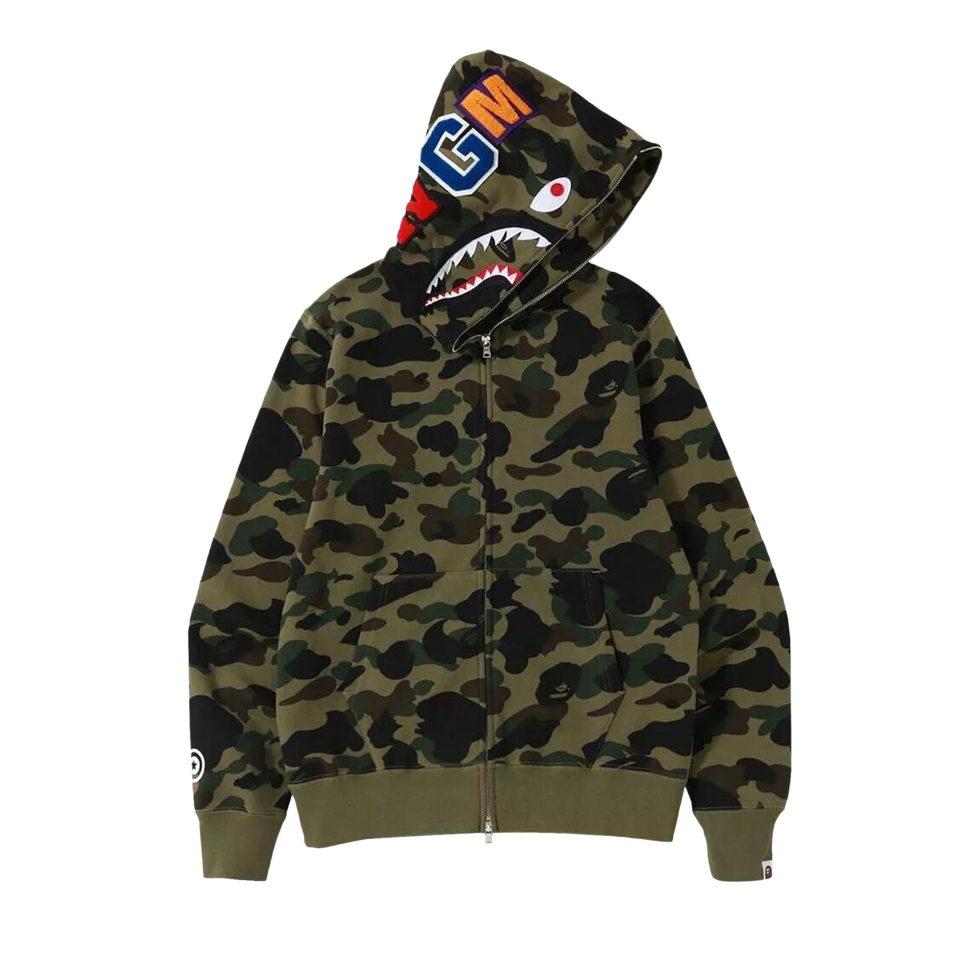 1st camo shark full zip hoodie best sale