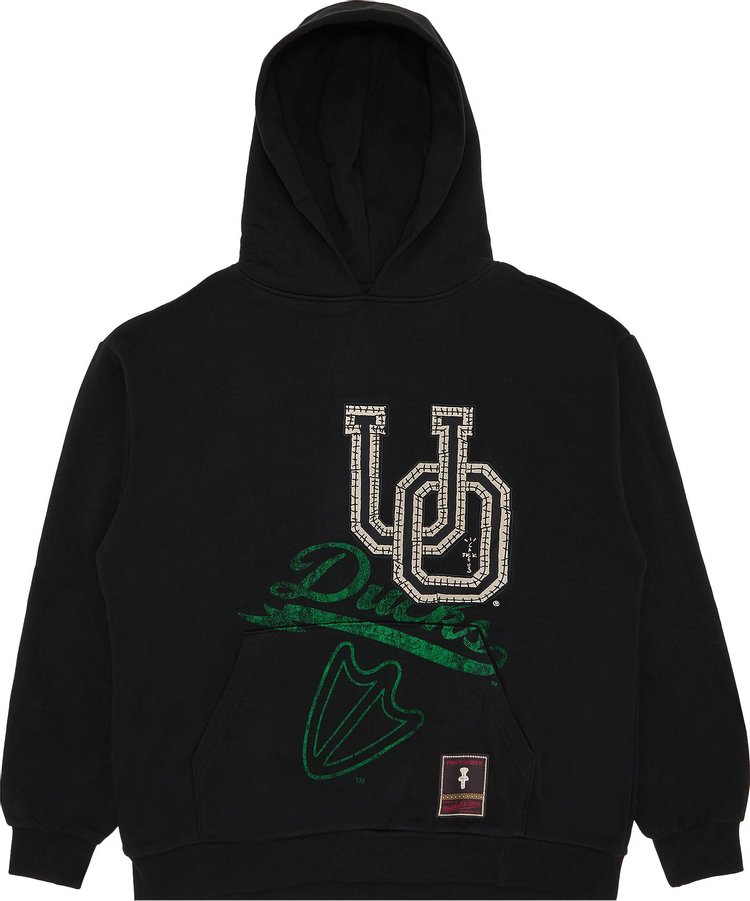 Cactus Jack by Travis Scott x Mitchell  Ness University Of Oregon Hoodie Black