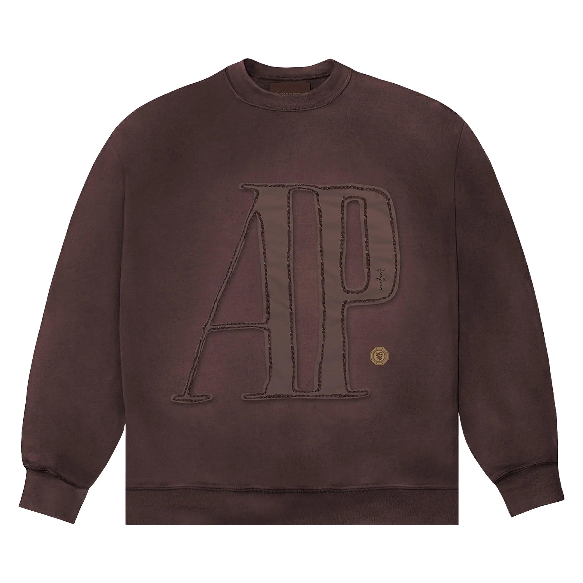 Size xl Cactus Jack by Travis Scott x Audemars Piguet Logo Crewneck 'Brown'