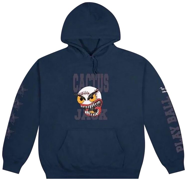 Cactus Jack by Travis Scott Play Ball Hoodie Black