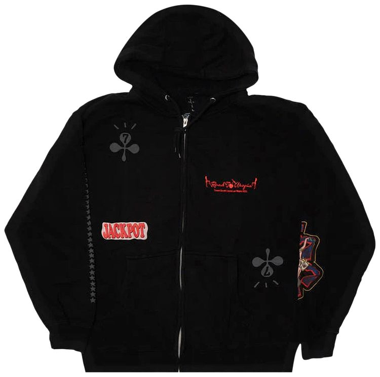 Cactus Jack by Travis Scott Las Vegas Aces Zip Hoodie Black