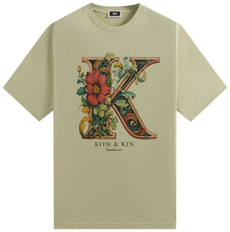Kith Floral K Vintage Tee Stoneware