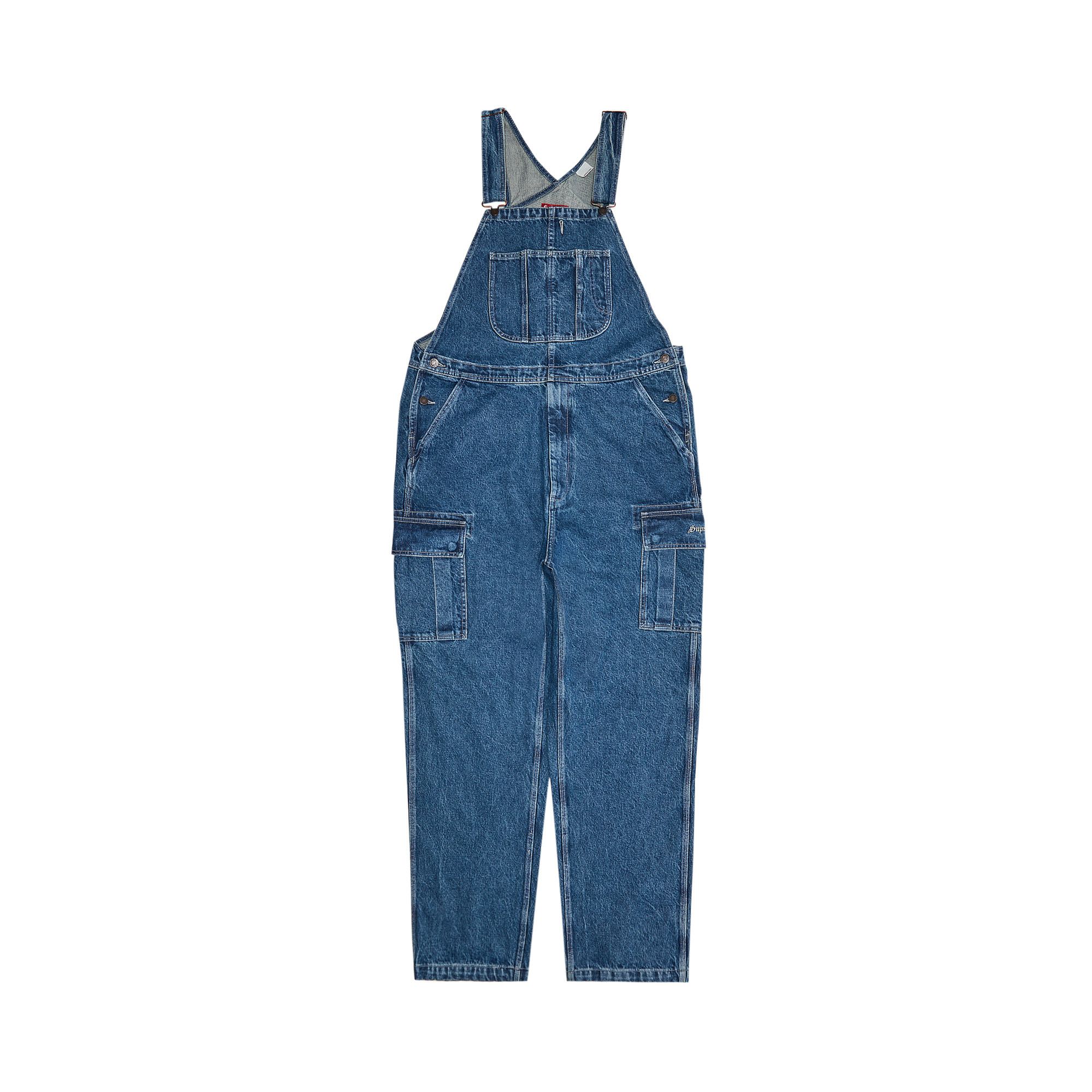 Buy Supreme Cargo Denim Overalls Washed Blue FW22P64 WASHED BLUE GOAT