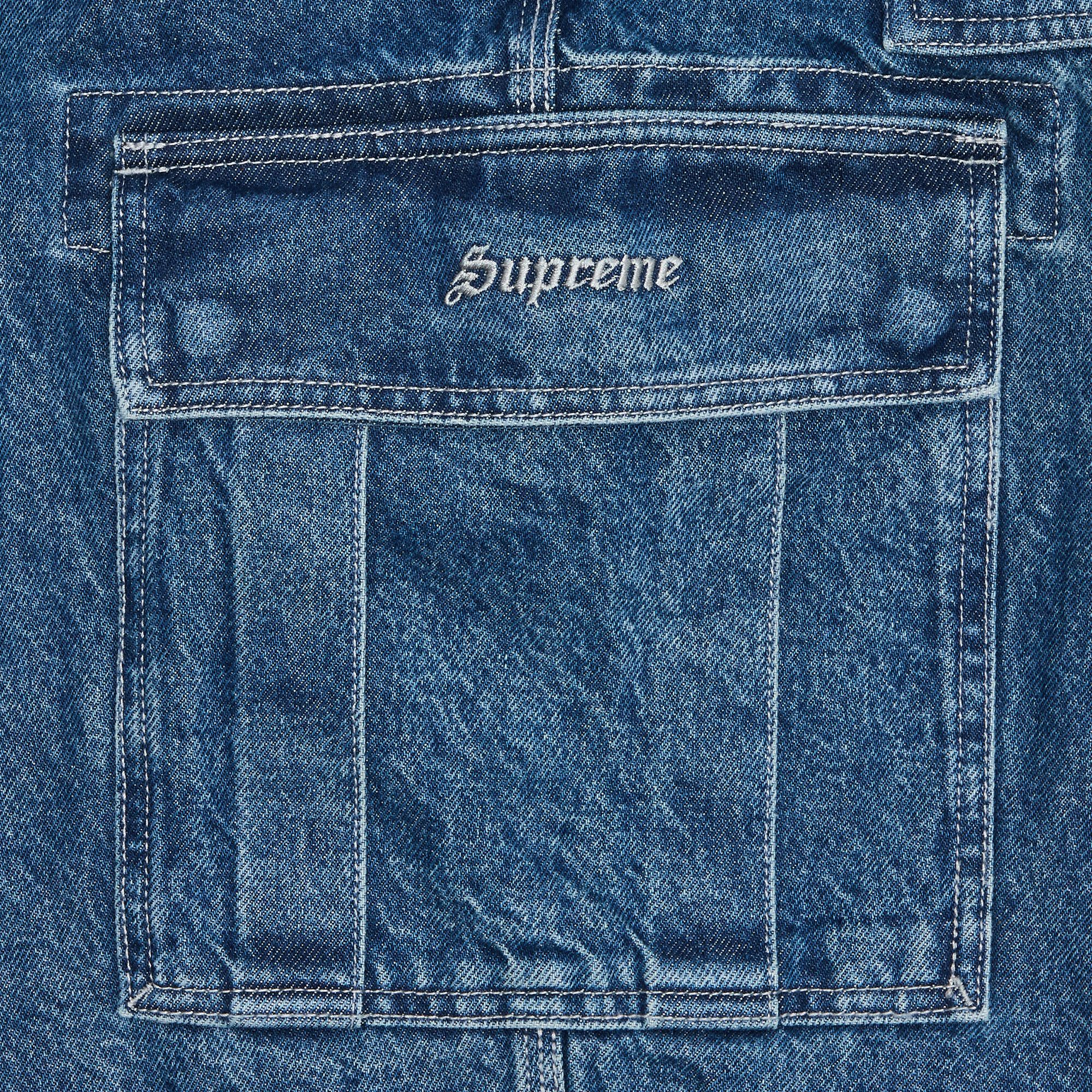 Buy Supreme Cargo Denim Overalls 'Washed Blue' - FW22P64 Buy Supreme Cargo Denim Overalls 'Washed Blue' - FW22P64