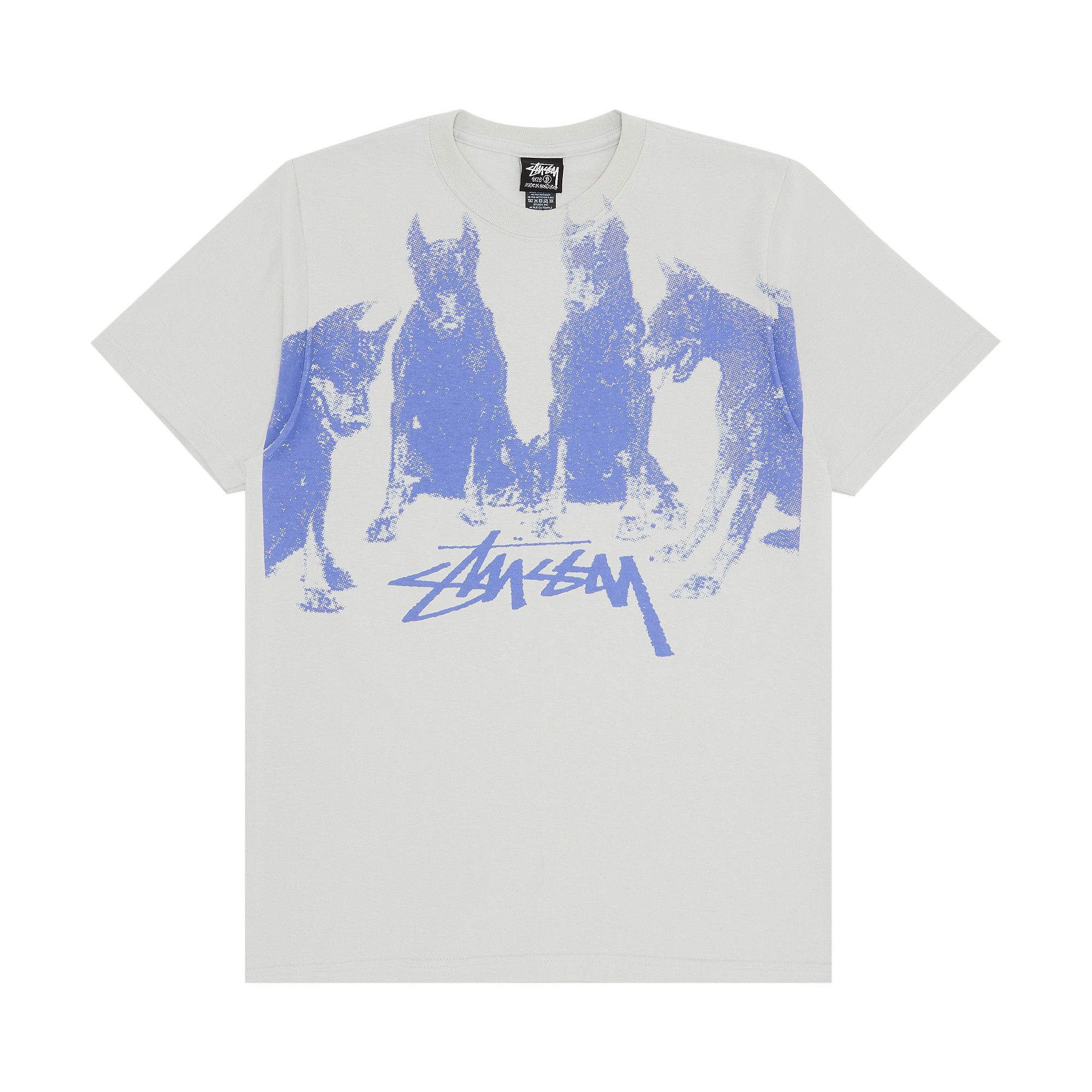 Tシャツ・カットソー Stussy Unisex Doberman T-Shirt White 1904997-1201 Buy Stussy Dobermans Tee 'White' - 1904997 WHIT | GOAT