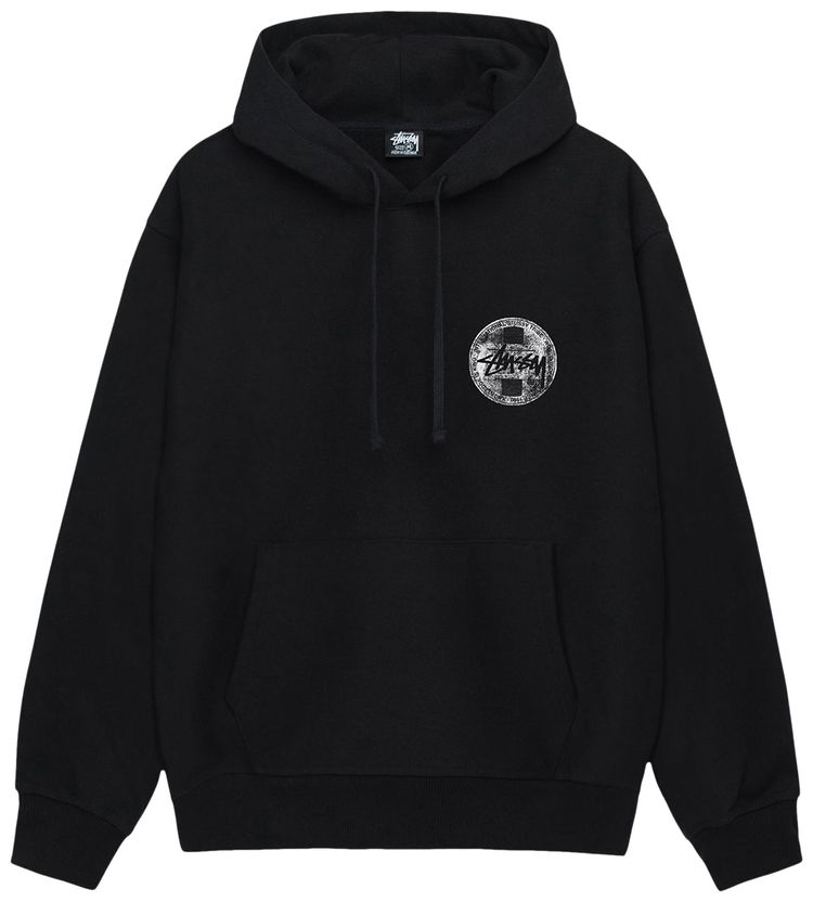 Stussy Dot Stamp Hoodie Black
