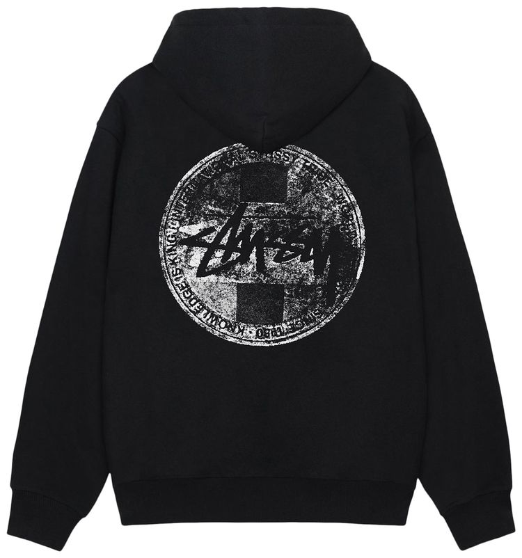 Stussy Dot Stamp Hoodie Black