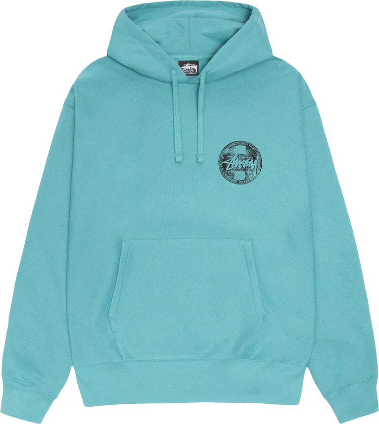 Stussy Dot Stamp Hoodie Ocean