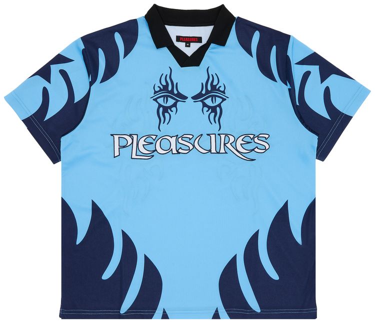 Pleasures Afterlife Soccer Jersey Blue