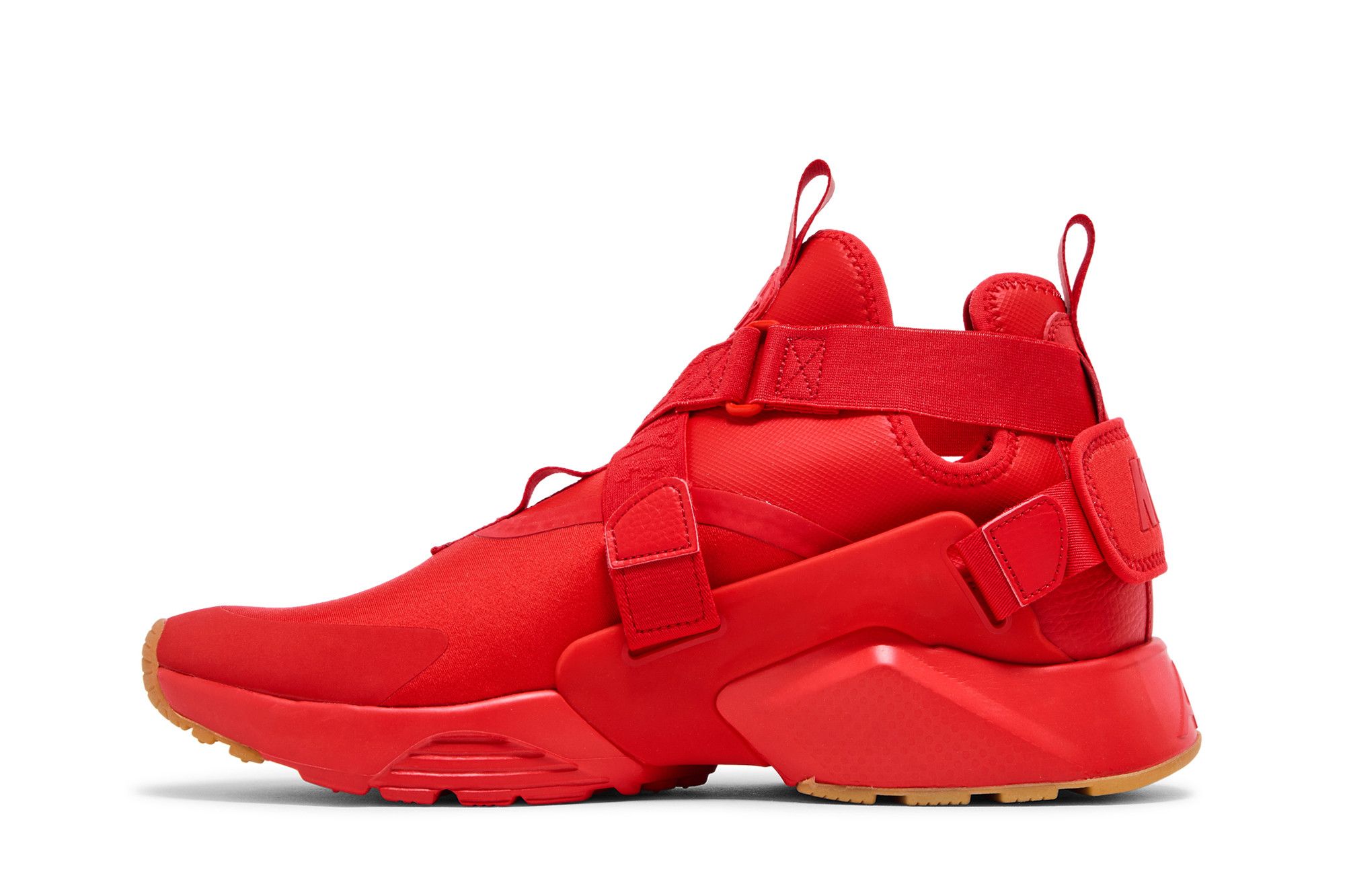 Women's nike air huarache running shoes red top