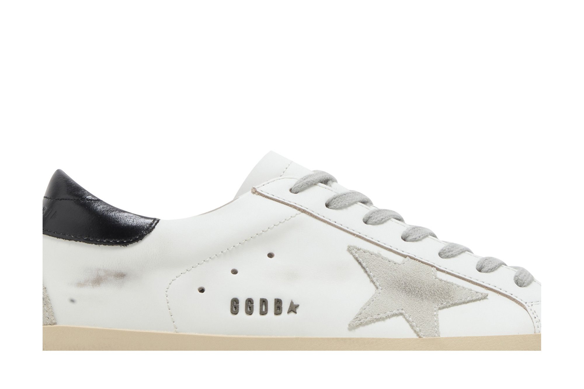 ★Golden ★SUPER STAR★GMF00102 F000318 10220 Men's Super-Star with black heel tab and metal stud lettering