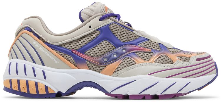White Mountaineering x Saucony Grid Web Purple Orange
