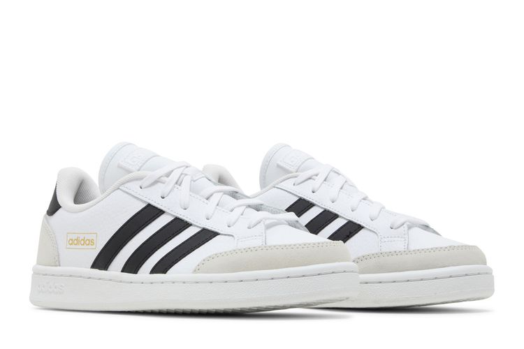 adidas gazelle silver green womens adidas Men's Grand Court 2.0 Sneakers | Black/White main image 0