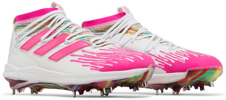 Adidas Adizero Afterburner 8 NWV Dripped Out   White Shock Pink