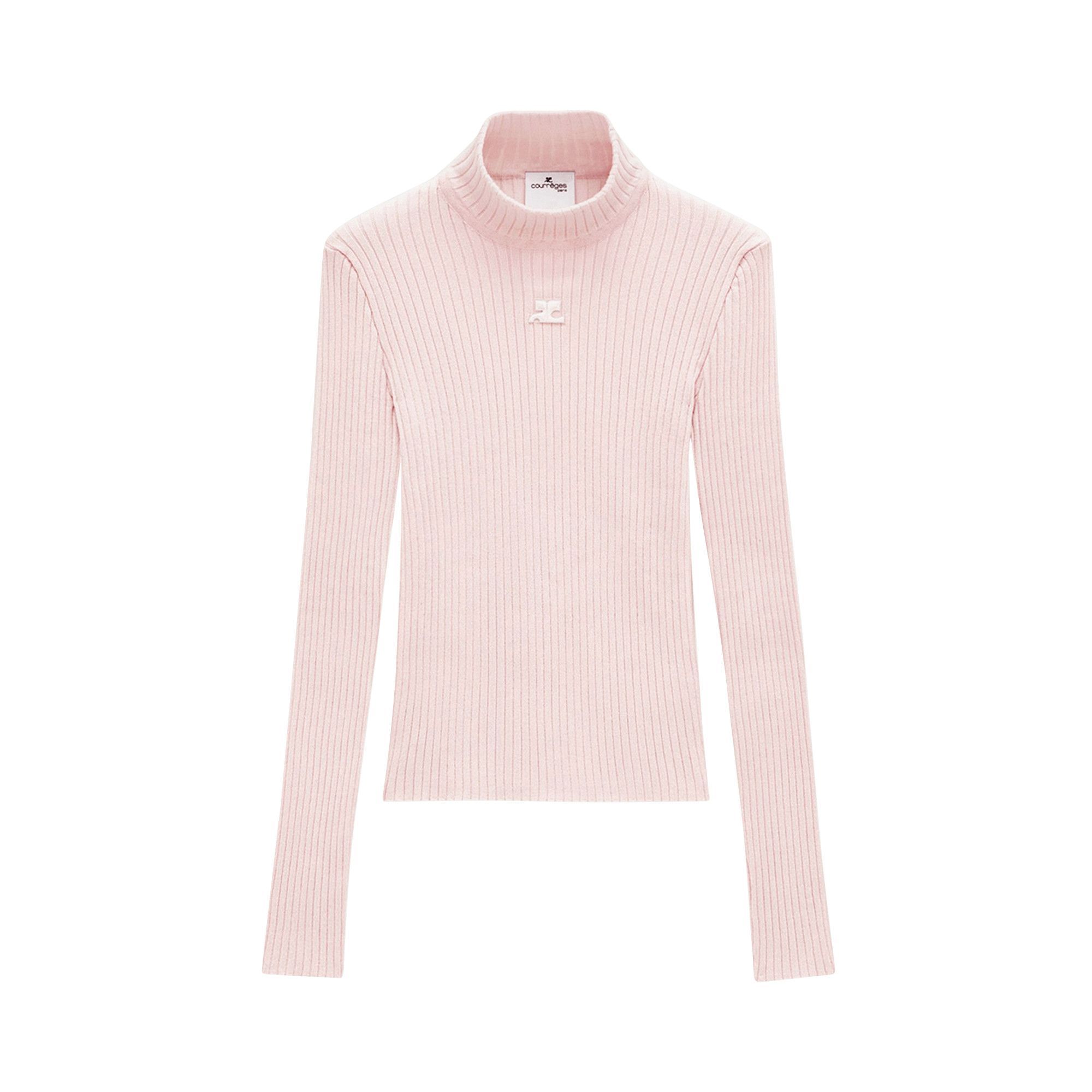 Pale pink ribbed jumper 2025