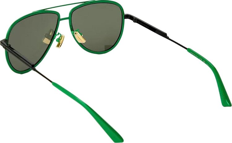 Bottega Veneta Aviator Sunglasses Green