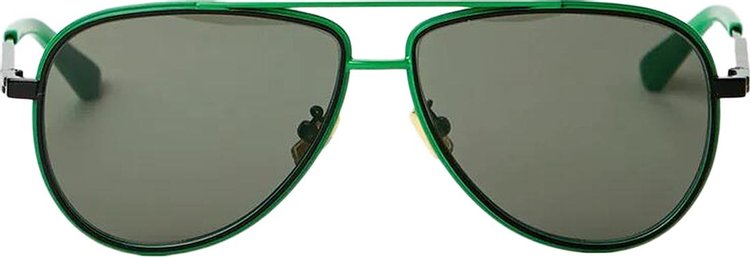 Bottega Veneta Aviator Sunglasses Green