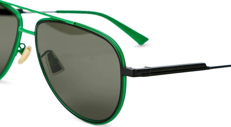 Bottega Veneta Aviator Sunglasses Green