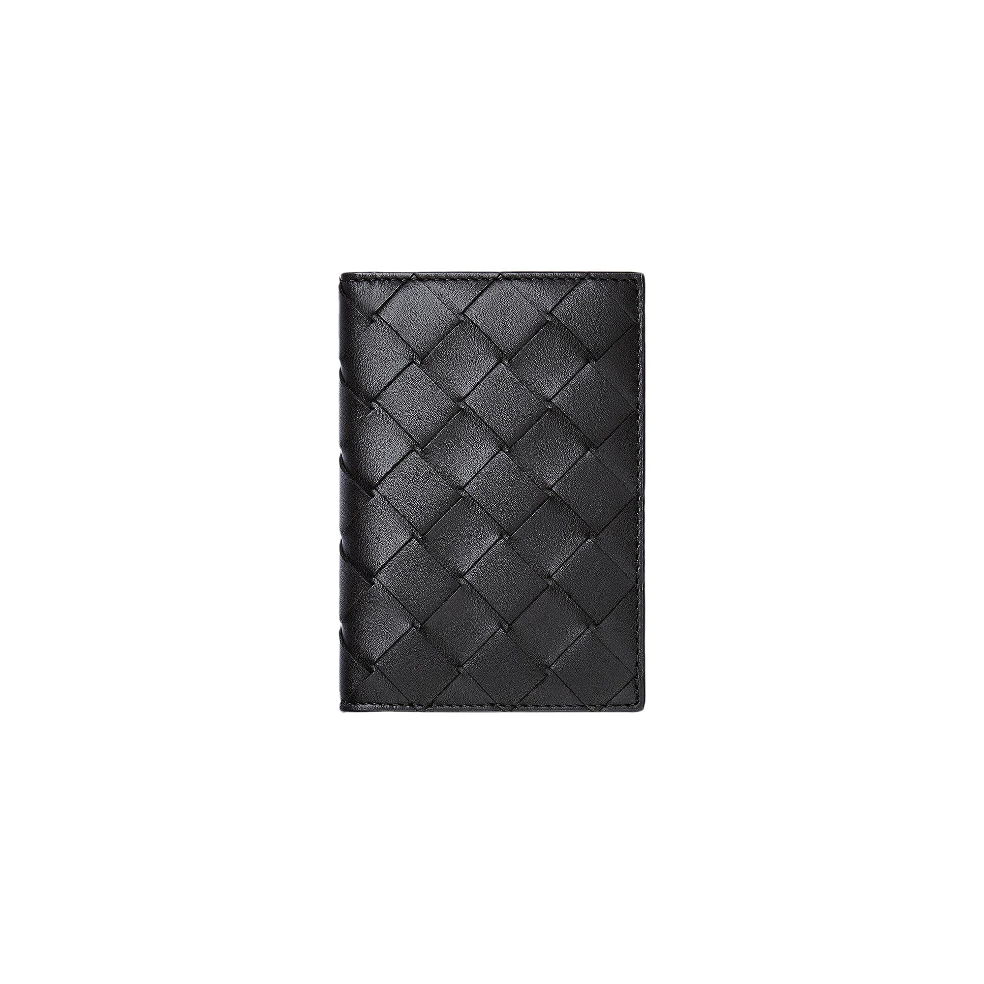 Buy Bottega Veneta Intrecciato Flap Card Case 'Black/Silver Buy Bottega Veneta Intrecciato Flap Card Case 'Black/Silver