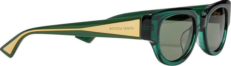 Bottega Veneta Injection Sunglasses GreenCrystal