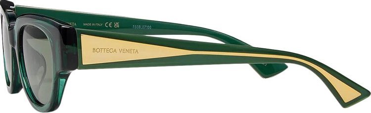 Bottega Veneta Injection Sunglasses GreenCrystal