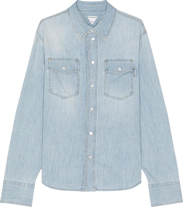 Bottega Veneta Denim Overshirt Light Bleach