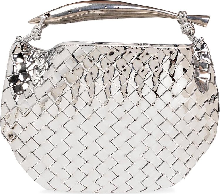 Bottega Veneta Sardine Handbag SilverVintage Silver