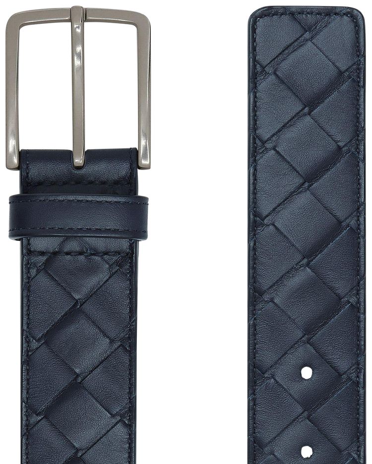 Bottega Veneta Intrecciato Belt SpaceSilver