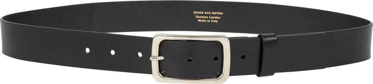 Dries Van Noten Slim Belt Black