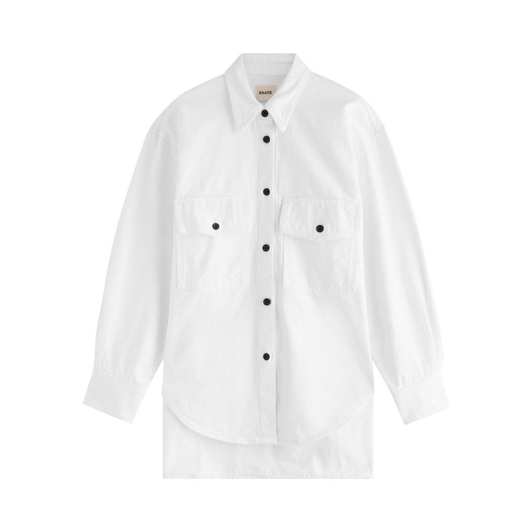 Khaite Mahmet Buttoned Oversize Shirt White