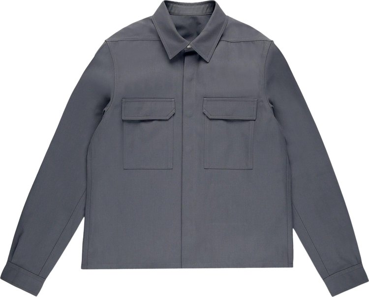 Rick Owens Cropped Outershirt Smoke