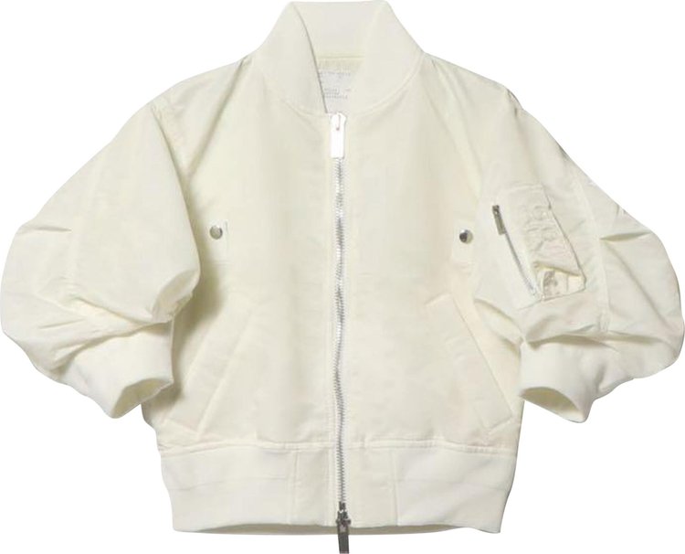 Sacai Nylon Twill Blouson Off White