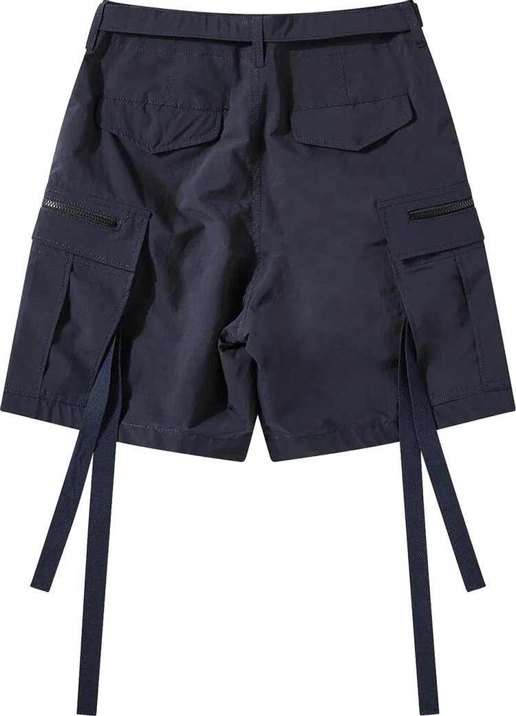 Sacai Matte Taffeta Shorts Navy