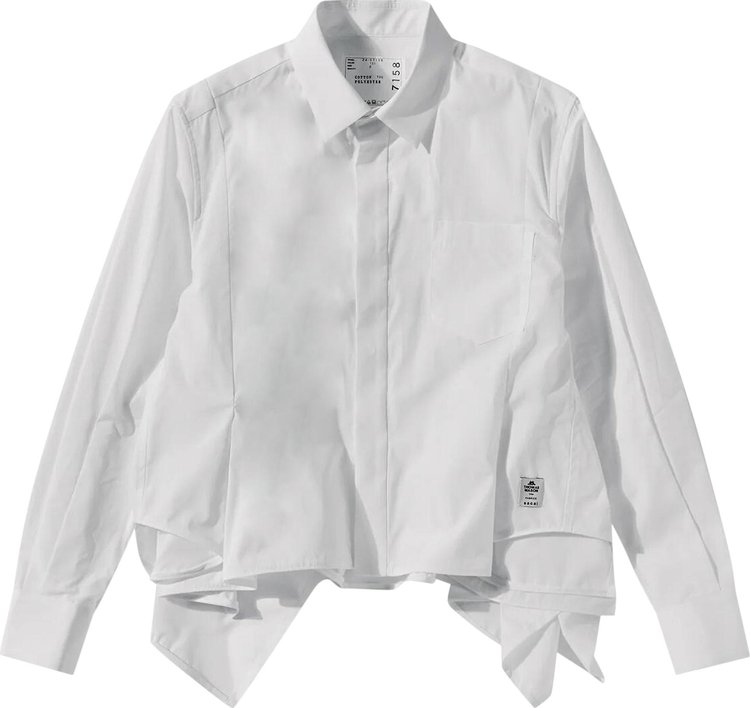 Sacai Thomas Mason Shirt Off White