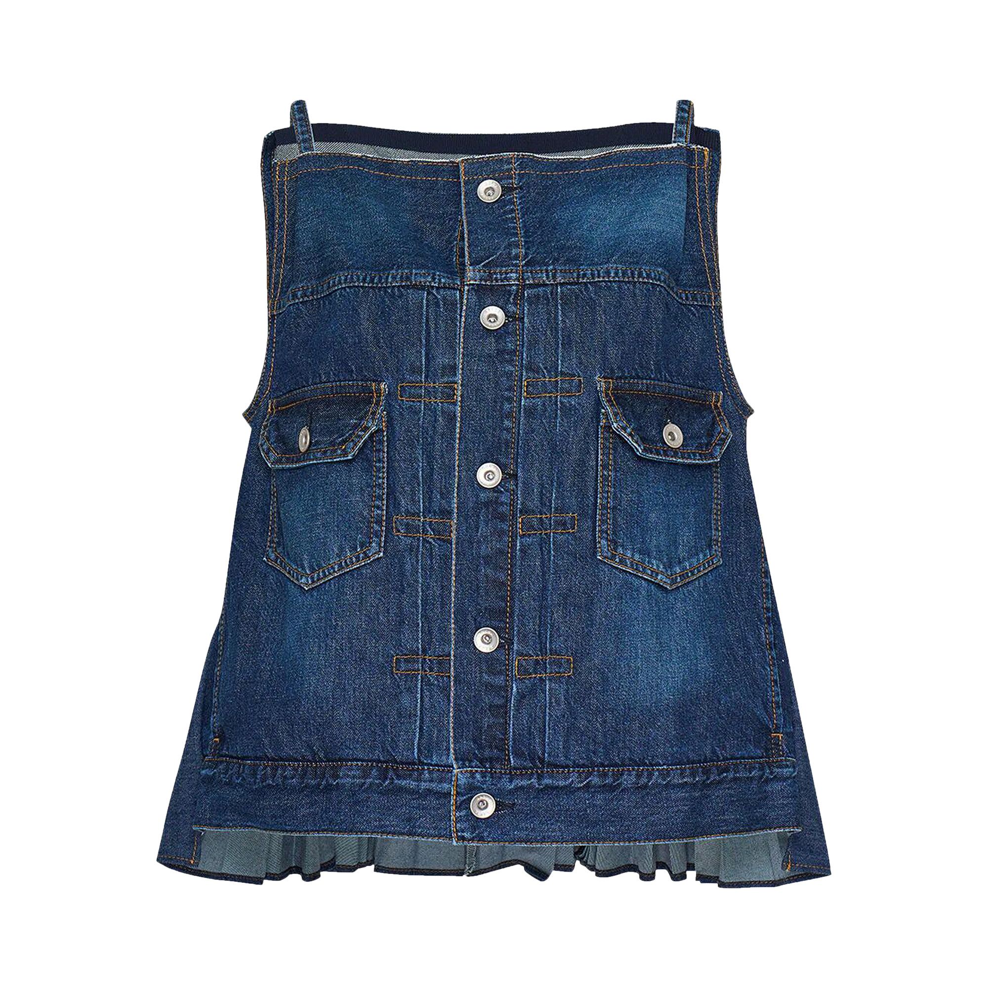 トップス 24SS sacai 24-07285 Denim Camisole Shirt Buy Sacai Denim Camisole Shirt 'Blue' - 24 07285 401 | GOAT