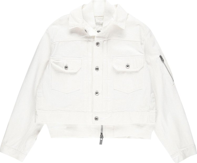 Sacai Denim Blouson Off White