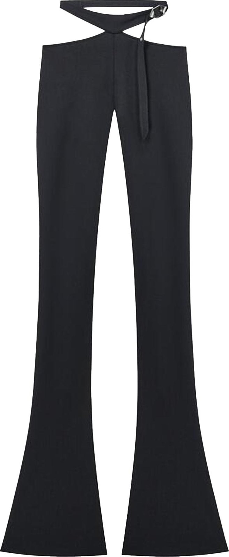 The Attico Jersey Pants Black