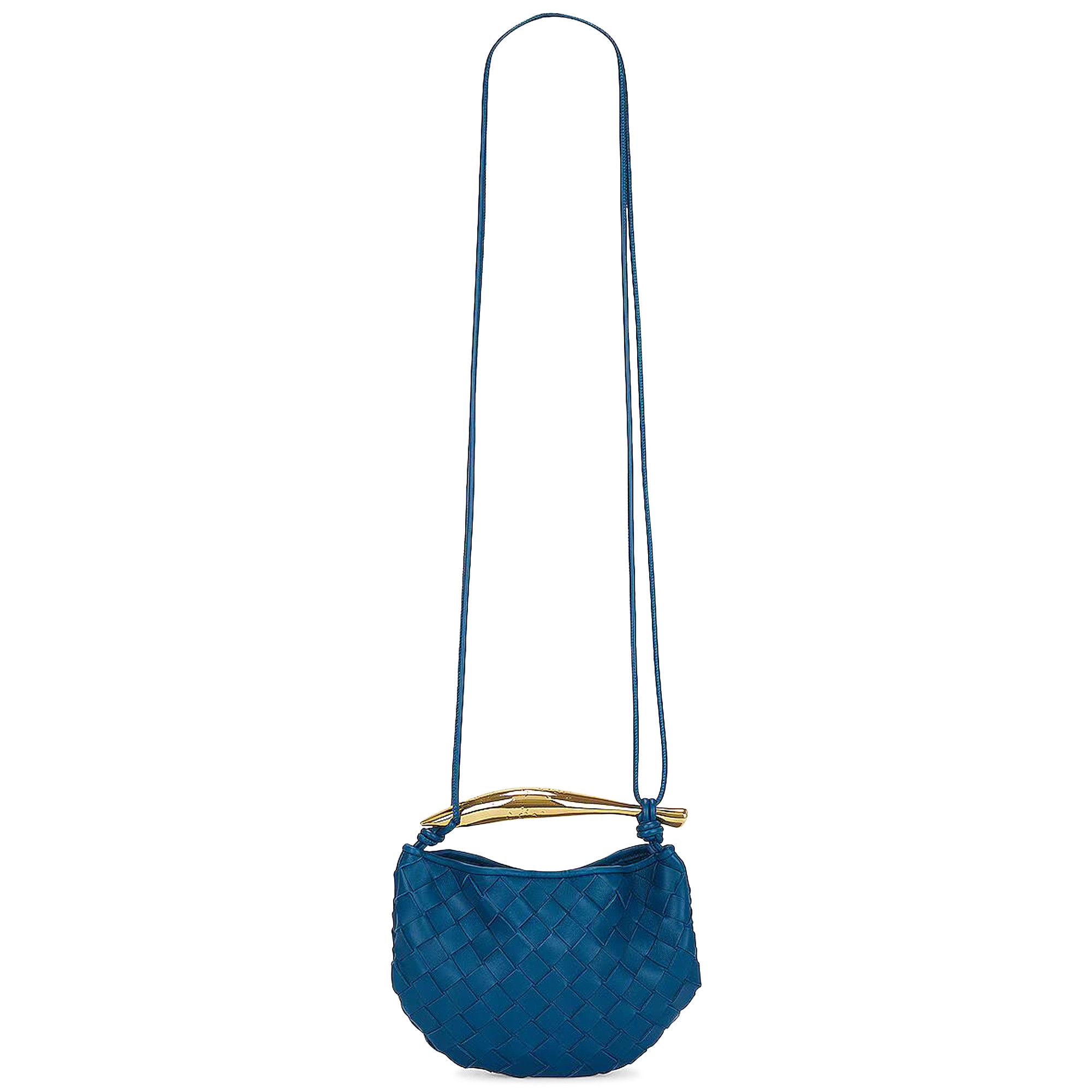 Buy Bottega Veneta Mini Sardine Bag 'Deep Pacific/Brass
