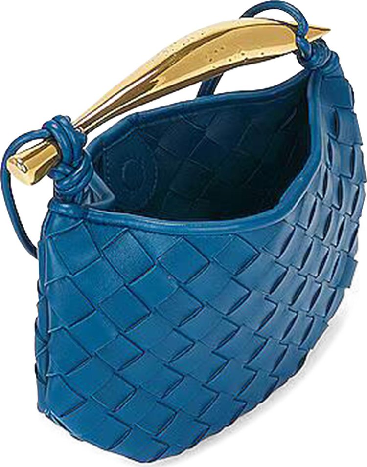 Bottega Veneta Mini Sardine Bag Deep PacificBrass