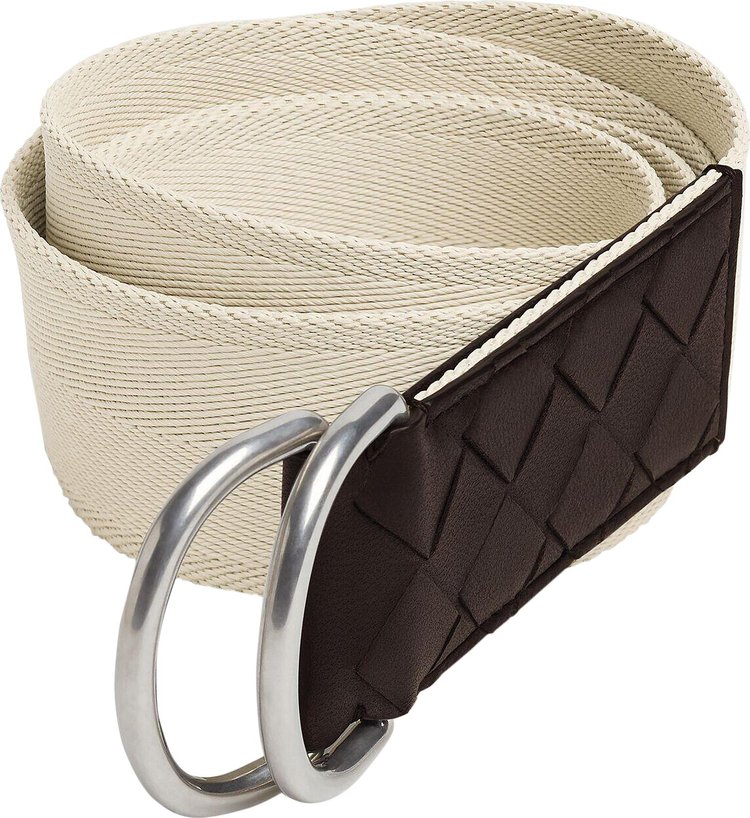 Bottega Veneta Webbing Nastro Belt PlasterSilver