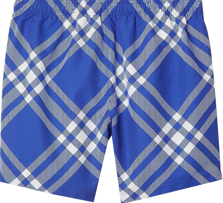 Burberry Knight Check Swim Shorts WhiteBlue