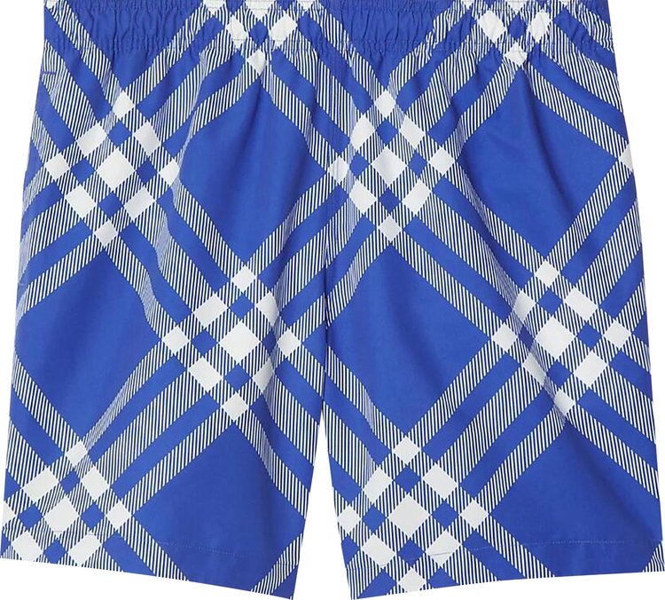 Burberry Knight Check Swim Shorts WhiteBlue