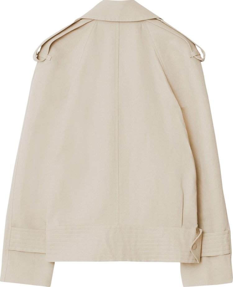 Burberry Canvas Trench Jacket Oat